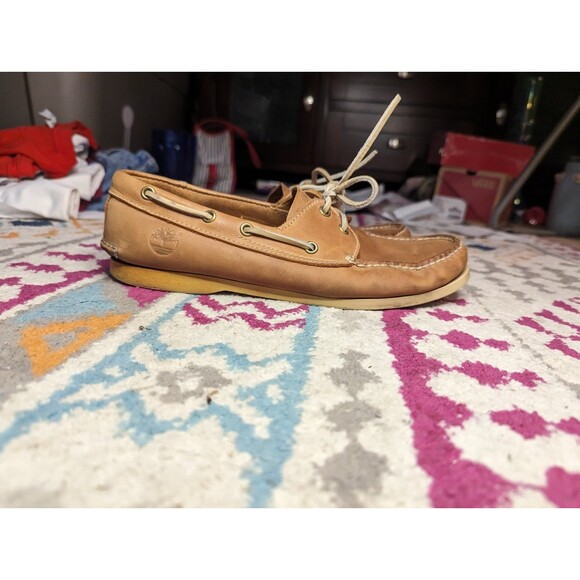 Timberland Men's Size 8.5 Leather Slip on Casual Loafers - Picture 5 of 10